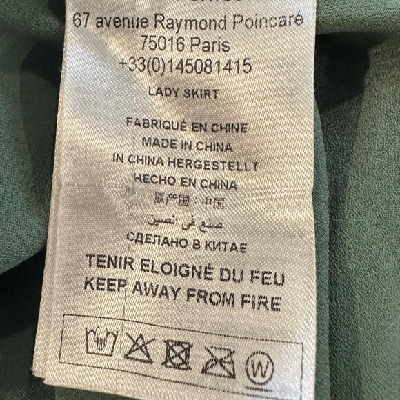 BA&SH Midi Skirt - Beautiful multicolored with golden thread. US size 6 - Picture 7 of 9